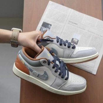 Nikee Air Jordan 1 Low SE REPAIRED DENIM SWOOSH