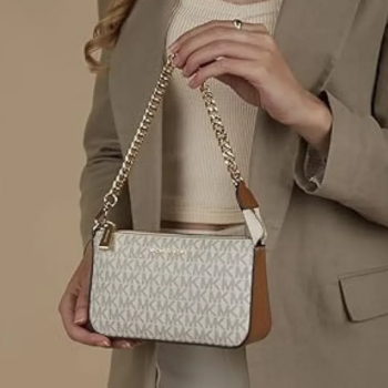 Michael Kors Jet Set Small Pochette Bag With Dust Bag