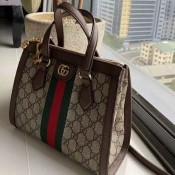Gucci ophidia GG medium tote bag with dustcover slingbelt 06