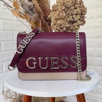 Guess Etereo Logo Quilted Crossbody Bag With Box DustBag SlingBelt