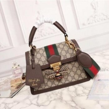 Gucci Bee Queen Margaret GG HandBag with Box Dust Cover Bill