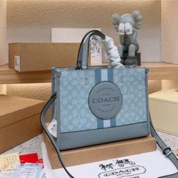 Coach Dempsey CarryAll Signature Jacquard Bag With DoubleBox DustBag 
SlingBelt