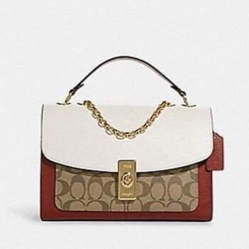 Coach Clane crossbody signature canvas bag with box dust Cover