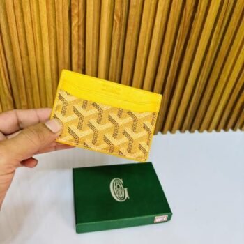 08 GOYARD YELLOW PREMIUM QUALITY CARD HOLDER WALLET