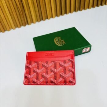 02 GOYARD RED PREMIUM QUALITY CARD HOLDER WALLET
