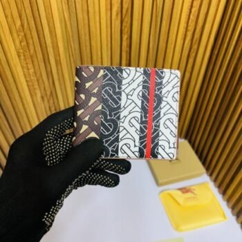 87 BURBERR_Y PRINTED PREMIUM QUALITY WALLET WITH BOX