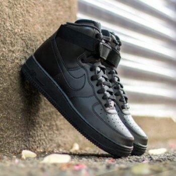 Nik.e Air Force 1 Mid Leather Black