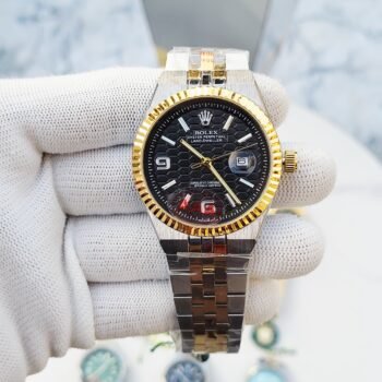 ROLEX LAND DWELLER TWO TONE BLACK DIAL