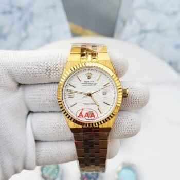 ROLEX LAND DWELLER GOLD WHITE DIAL