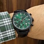 TISSOT 1853 QUARTZ LEATHER BELT GREEN DIAL