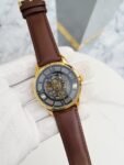 FOSSIL TOWNSMAN AUTOMATIC LEATHER BELT GOLD BROWN