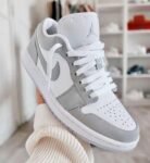 Branded retro 1 Wolf Grey Low