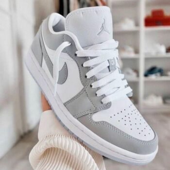 Branded retro 1 Wolf Grey Low