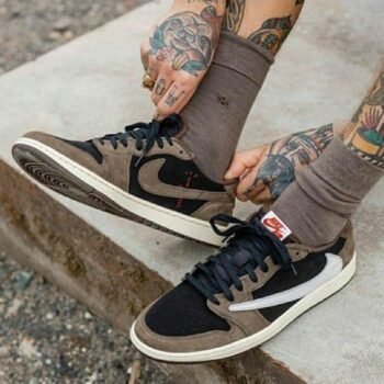 Branded Retro 1 Travis Scott Low Sneakers