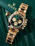 Rolex Oyster Perpetual Daytona Chosmograph Golden Green Quartz