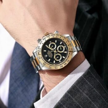 Rolex Oyster Perpetual Daytona Chosmograph Dual Tone Black Quartz