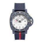 Panerai Submersible Luna Rosse Blue White Automatic