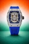 Richard Mille RM052 Factory Set Diamonds Silver Blue