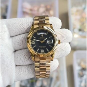 Rolex Oyster perpetual Day Date 40 Battery Gold Black