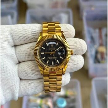 Rolex Oyster perpetual Day Date 40 Battery Gold Black