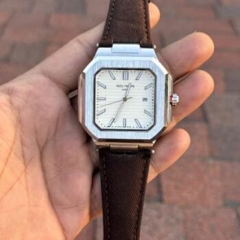 PATEK PHILIPPE CUBE WHITE BROWN QUARTZ