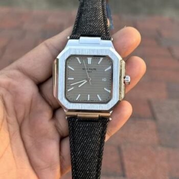 PATEK PHILIPPE CUBE SILVER GREY QUARTZ