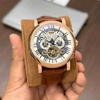 CARTIER BALLOON LEATHER AUTOMATIC