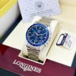 Longines Conquest Chronograph Silver Blue