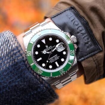 Rolex Oyster Perpetual Submarine Green Bazel Quartz