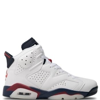 jordan retro 6 WHITE NEVY RED