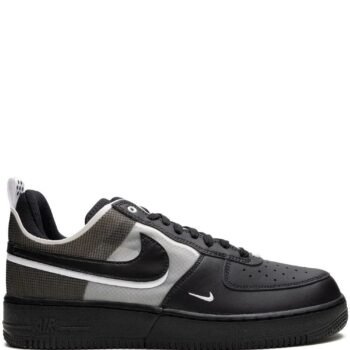 Nike Airforce 1 React Black Double Swoosh