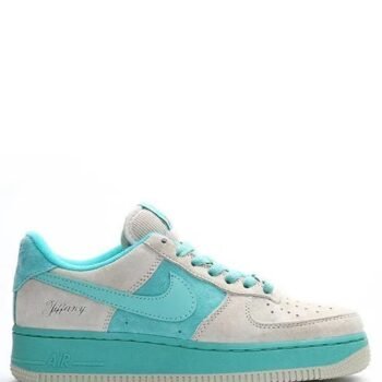 airforce 1 x tiffany grey blue with og box bottel packing laces