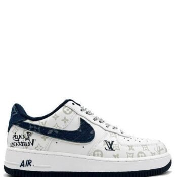 Nike AirForce 1 X Louis Vuitton Denim Blue