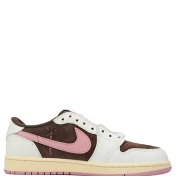 NIKE AIR JORDAN 1 LOW X TRAVIS SCOTT DARK PONY PINK