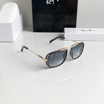 Branded Rb Blue Gold Sunglasses Bt (With Original Kit)