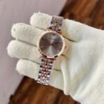 Armani Dualtone Grey Dial Ladies Watch