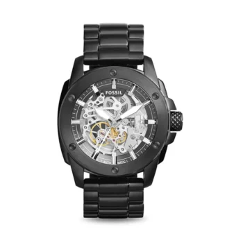 Fossil New Black Metal Automatic Watch