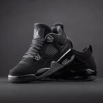 Branded Retro 4 Black Cat For Mens UA Quality (With Brand Box)