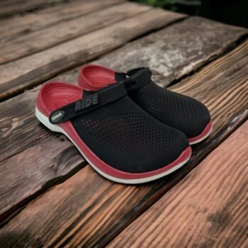 CROCS  LITERIDE 360 CLOGS ( BLACK & RED )