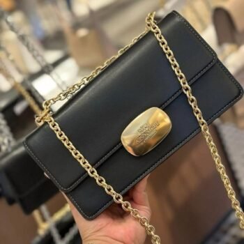 Coach Eliza Premium Crossbody Sling Bag With OG Magnetic Gift Box & Dust Bag (Black - 917)