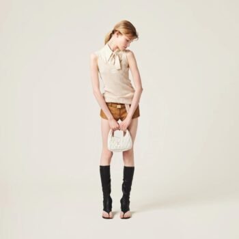 Miu Miu Wander Matelass Nappa Leather Hobo Bag With OG Box Dust Bag (2178 Beige)*🤍💯