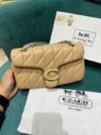 Coach Soft Apricot Tabby 26 Quilted Medium Leather Shoulder Bag With OG Box & Dust Bag (CP-150-Apricot)(LB)