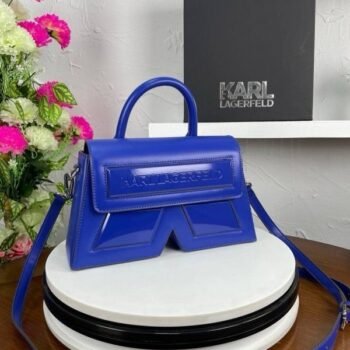 Karl Lagerfeld Royal Blue K Icon Premium Sling With Original Box Packing KA669 Royal Blue