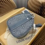Louis Vuitton Lv Monogram Washed Denim High Quality Mini Duffle Bag With Double Box Packing M22762 Denim