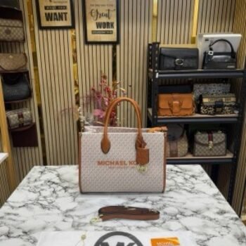 Michael Kors Mirella Tote Bag With Dust Bag Including Card 22320 Beige Brown