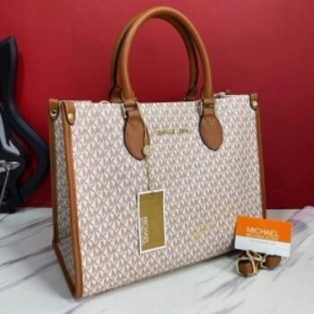 Michael Kors Handbag With Dust Bag And Sling (44572 Beige Brown)