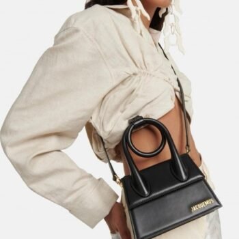 Jacquemus Le Chiquito Noeud Bag With OG Box Dust Bag & Extra Sling Belt (Black - 135)(BSB)
