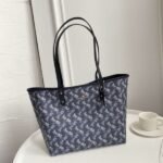 Coach Signature City Tote Bag With OG Box & Dust Bag (Printed_Blue-845)(BSB)