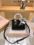 Dior Lady My ABC Elite Quality With OG Box & Dus Bag & Scarf WIth Star Charm (Black-291)(BSB)