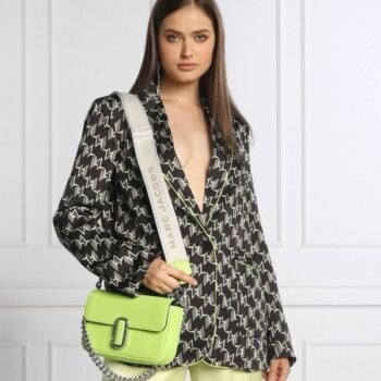 Marc Jacobs The J Marc Shoulder Bag With OG Box & Dust Bag (Neon - 282)(BSB)